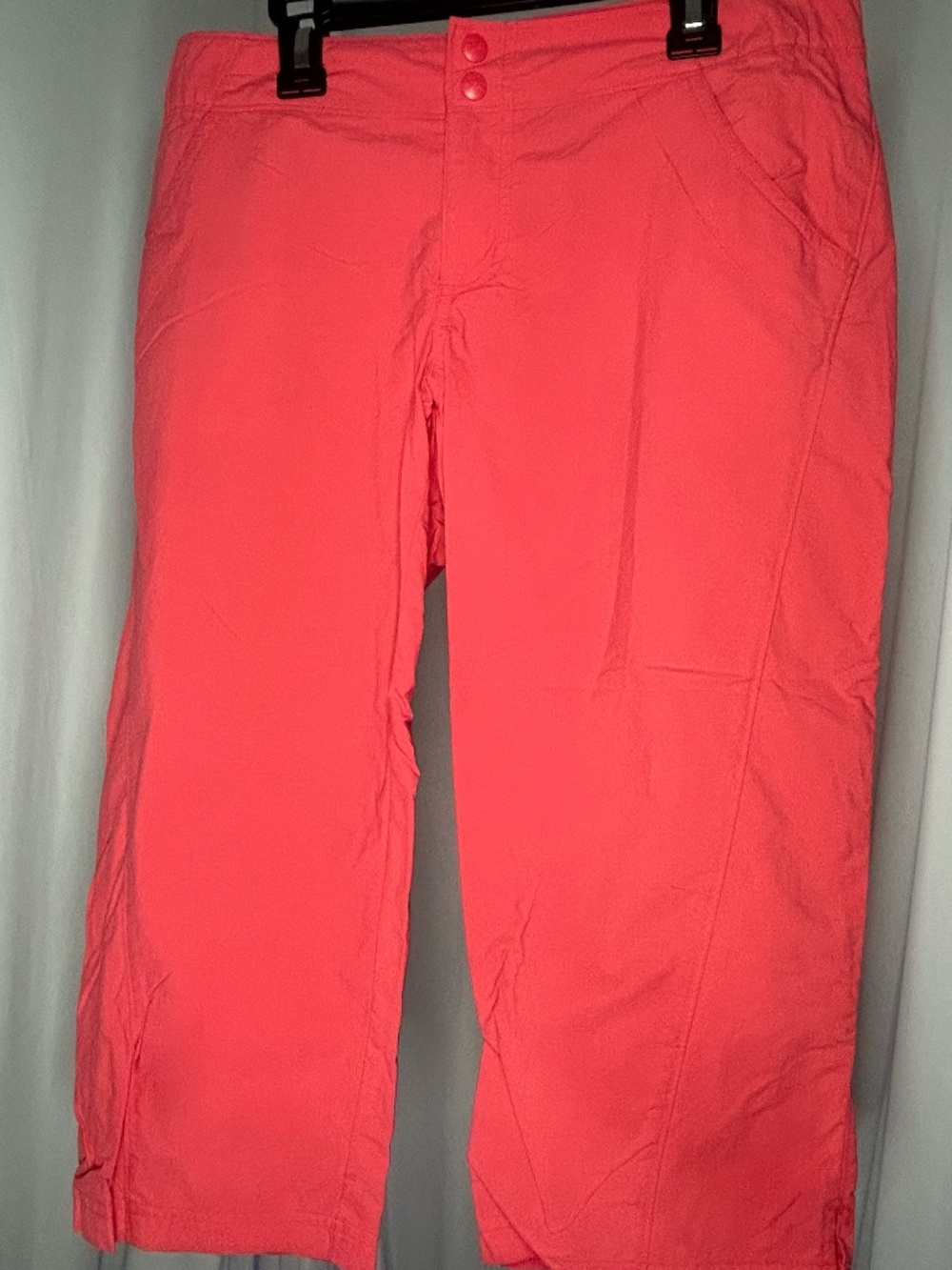 Columbia PFG Sz XS Suncast Capri Pants Nylon Omni Shade Coral Outdoor